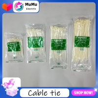 สายรัดเคเบิ้ลไทร์ Cable tie สายรัดวัสดุอุปกรณ์ หนวดกุ้ง ยี่ห้อ Bandex ขนาดยาว 4" , 6" , 8" , 10" สีขาว