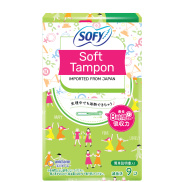 BVS Băng Vệ Sinh Sofy Soft Tampon Super Siêu Thấm Nhật Bản Gói 9 Ống