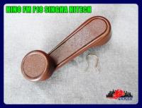 HINO FM-F18 SINGHA HITECH WINDSHIELD HANDLE "BROWN" SET (LH&amp;RH) (1 PC.) // มือหมุนกระจก HINO FM-F18  สิงห์ไฮเทค สีน้ำตาล (1 อัน) ใช้ได้ทั้งซ้ายและขวา สินค้าคุณภาพดี