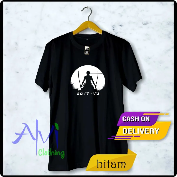 Kaos Anime Distro Roronoa Zoro One Piece Kaos Murah Anak Lutfhi