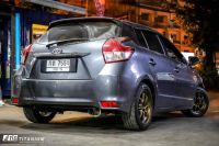 ท่อไอเสีย ชุดท่อตรงรุ่น Toyota Yaris 2013-2016 ปากตรงไทเทเนียมแท้ JTC