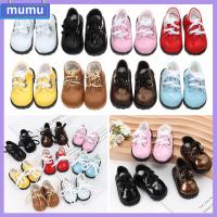 MUMU แฮนด์เมด สำหรับตุ๊กตา 1/6 ของเล่นสำหรับเด็กผู้หญิง อุปกรณ์ตุ๊กตา เสื้อผ้ามินิ รองเท้าหนังสีสดใส รองเท้าตุ๊กตา