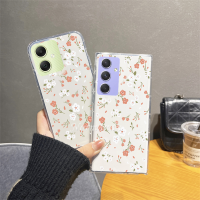 เคสสมาร์ทโฟนสำหรับ Samsung Galaxy A05 A05S 5G SamsungA05 SamsungA05S 2023ใหม่แฟชั่นโรแมนติกดอกไม้เล็กสดใสโปร่งใสเคส TPU นิ่มป้องกันฝาหลัง