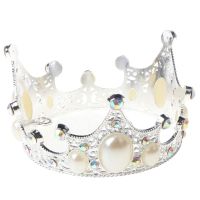 [ขายร้อน] มงกุฎมุกพลอยเทียมหรูหราเด็ก Mini Tiara ที่คาดผมสำหรับงานแต่งงานเจ้าหญิงอุปกรณ์ตกแต่งปาร์ตี้วันเกิดเครื่องประดับผม