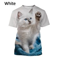 2023 Customized Fashion Mens and Womens  Casual Animal Short New Pet Ragdoll Cat T Shirt Sleeved T-shirt，Contact the seller for personalized customization