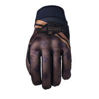 HAN ถุงมือขับรถ FIVE Advanced Gloves - Globe Replica, Insigna Check Brown - ถุงมือขี่รถมอเตอร์ไซค์ ถุงมือมอเตอร์ไซค์ ถุงมือใส่ขับรถ