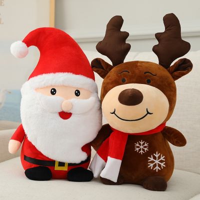 22-60CM Santa Claus Plush Toys New Christmas Elk Doll Christmas Decoration Gift