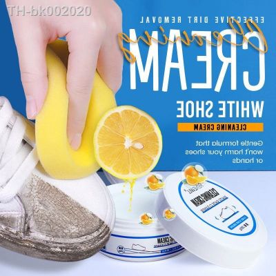 ❅ Reusable White Shoe Cleanning Cream Shoe Cleaner Household Sports Shoes Canvas Shoes Cleaner Cleaning Tools With Wipe Sponge