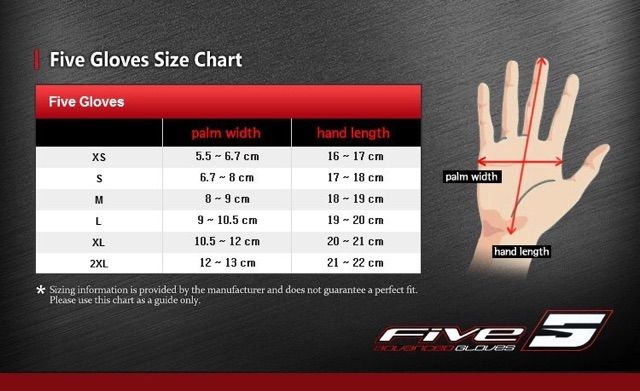 ถุงมือการ์ด-five-glove-tfx4-black-น้ำหนักเบา-ใส่นุ่มสบายมือ