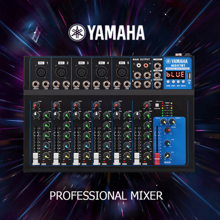 Original yamaha mg04bt 4channel audio mixer w bluetooth usb sound mixer ...