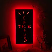 Wall Decor Cactus Jack Light for Home Decoration Night Light Rgb Color Changing Bedroom Wall Lamp Cactus Jack Night Lights