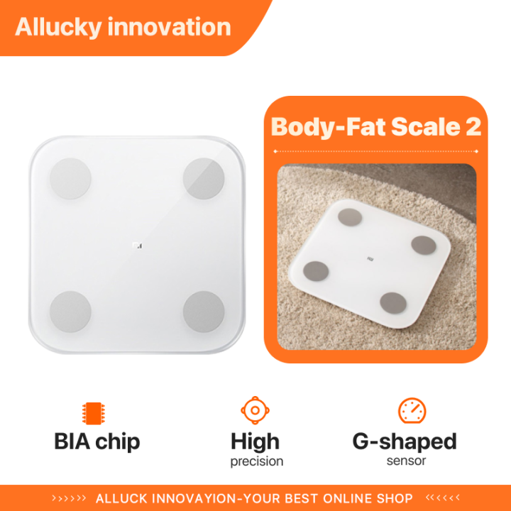 Original Xiaomi Mijia Fat Scale 2 Smart Home Body Composition Mi Fit App Mi  Body Fat Scale 2 Bluetooth 5.0 Monitor LED Display