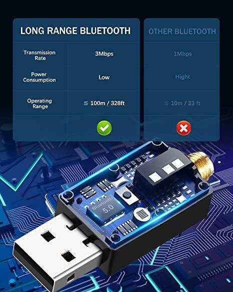 Long range bluetooth transmitter best sale for pc