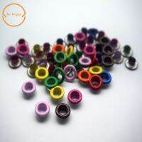 100pcs some color mixed Scrapbook Eyelets Inner Hole 5mm Metal eyelets For Scrapbooking garment clothes eyelets Apparel Sewing  Pliers