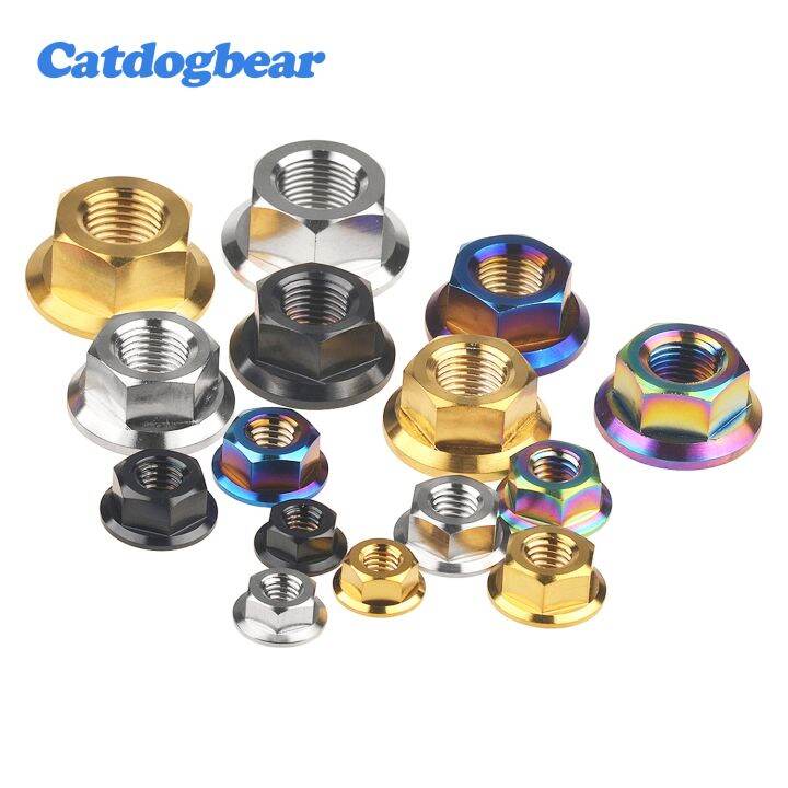 catdogbear-titanium-nut-m5-m6-m8-m10-m12-m14-m16-flange-nuts-for-bicycle-motorcycle-car