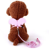 Cute Angel Pet Cat Harness and Leash Set for Small Dogs Cat Kitten 10 Color Leads Leashes Adjuestable Collars Pet Accessories