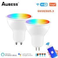 GU10ที่ระเบิดได้ GU5.3หลอดไฟไฟอัจฉริยะควบคุมผ่านไวไฟหลอดไฟ LED 5W RGB + WW + CW โคมไฟ LED เวลาควบคุมแอปพลิเคชั่นสำหรับ Alexa Google Assistant