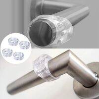 5pcs Door Stopper Transparent Silica Gel Door Handle Buffer Wall Protection Doorknob Bumper Walls Furniture Protective Decorative Door Stops