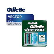 Vỉ 2 Lưỡi dao cạo thay thế Gillette Vector