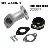 ♘ SCL Racing For VM22/PZ19/PZ26 Motorcycle Carburetor interface Intake Manifold Rubber Mainfold Adapter Inlet Intake Pipe Kits