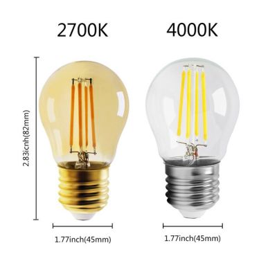 E27 E14ไฟ Led เอดิสันย้อนยุคไส้หลอดไฟ220-240V หลอดไฟ C35 G45 A60 St64 G80 G95 G125หลอดไฟแก้วเทียนสไตล์วินเทจแสง