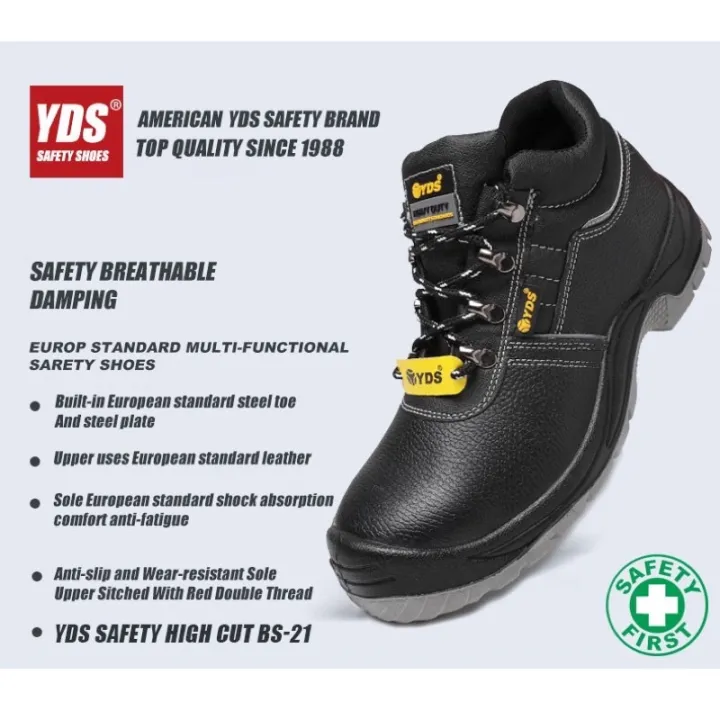 safety shoes leather steel toe cap