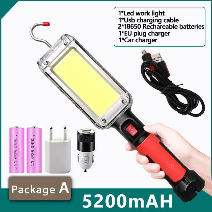 100w-powerful-flashlight-5200mah-torch-usb-rechargeable-cob-work-light-with-magnet-hook-camping-tent-work-maintenance-lantern