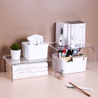 Acrylic Desktop Layered Storage Rack Kitchen Cabinet Cupboard Divider Finishing Rack Cosmetic Organizer Makeup Container Shelf Cups  Mugs Saucers