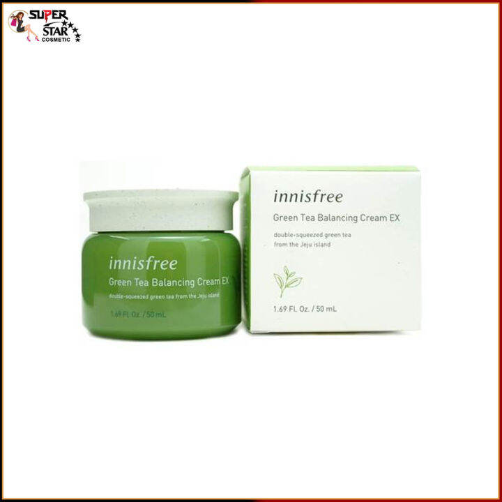 Innisfree green tea balancing cream EX 50 ml. Lazada.co.th