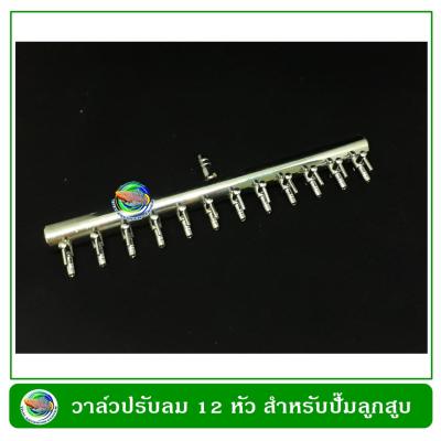 วาล์วปรับลมสแตนเลส แบบ 12 หัว Stainless Valve for Electrical Magnetic Air Compressor