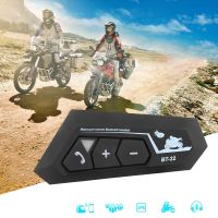 BT22 Bluetooth 5.0 Motor Helmet Headset Wireless Handsfree Stereo Earphone Motorcycle Headphones MP3 Speaker Waterproof with Mic