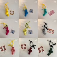 【CW】✲  Fashion Hand Silicone Print Pendant Soft Keychain Gifts Accessories