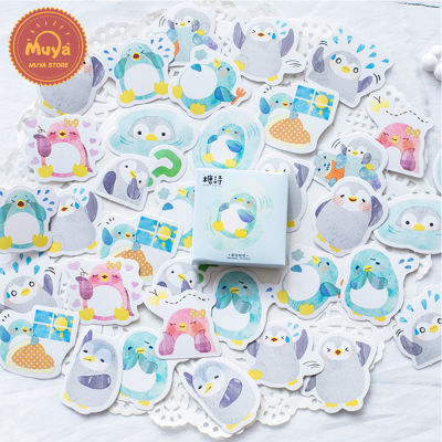 MUYA 45 Pcs/Box Penguin Stickers for Journal Cute Stickers for Diary Scrapbooking