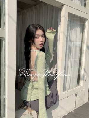 HengShanYuan สาวเผ็ดเปิดเผยเสื้อกั๊กที่พักพิงชุดสายเดี่ยวสตรีเสื้อกั๊กด้านใน