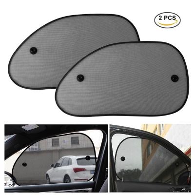 【LZ】 2pcs Car Window Sun Shades UV Protection SunShade Privacy Protection Mesh Cover Side Windows Curtain For Car Trunk RV