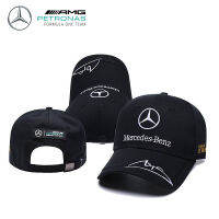 ฟอร์มูล่าหนึ่งหมวกทีม Benz Schumacher หมวกแก๊ปปีกโค้งหมวกด้านหลังแฟชั่นกลางแจ้ง