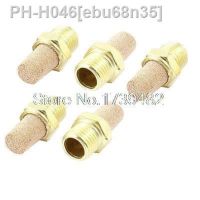 5 Pcs Brass 1/4PT Male Thread Noise Reducing Pneumatic Muffler Silencer Filter