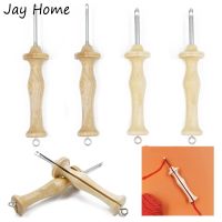 ✐✆ Embroidery Punch Needle Pen 8 10 Wooden Handle Rug Punch Needles Stitching Tool for Craft Thread and Yarn DIY Knitting Crafts