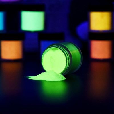 20g/Bottle Luminous Glitter Powder Pigment Long-Lasting Glow in Dark Epoxy Resin Filler for DIY Resin Mold Filling Crafts