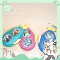 ?Cat you can shop? ?พร้อมส่ง?  Pet Stainless Dog Bowl ชามอาหารสัตว์เลี้ยง สเตนเลส ที่ใส่อาหารสัตว์ ชามอาหารหมา ชามอาหารแมว