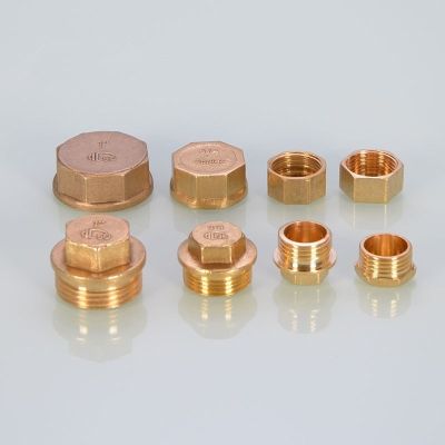 Brass Male Thread Hexagonal End Cap Pipe Hole Plug Cap Water Stop Valve Pipe Fitting Adapter Hardware Pipe Fittings Pipe Fittings Accessories