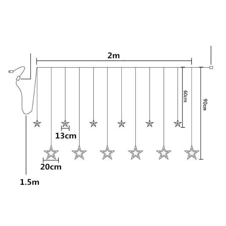 select-sea-12-ดาว-2-5m-138led-ไฟตกแต่งห้อง-โรแมนติก-ไฟสตริง-ไฟเชือกม่าน-สตาร์สตริงไลท์-ไฟปีใหม่-ไฟประดับห้อง