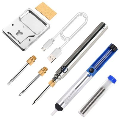 【CW】 Rechargeable USB Cordless Soldering Iron 510 Interface Battery Tin