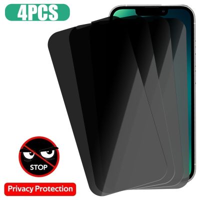 4PCS Privacy Screen Protector for Apple IPhone 13 12 11 Pro 8 Plus 7 6 6S Anti spy Protective Glass for IPhone 14 Xs Max X XR SE