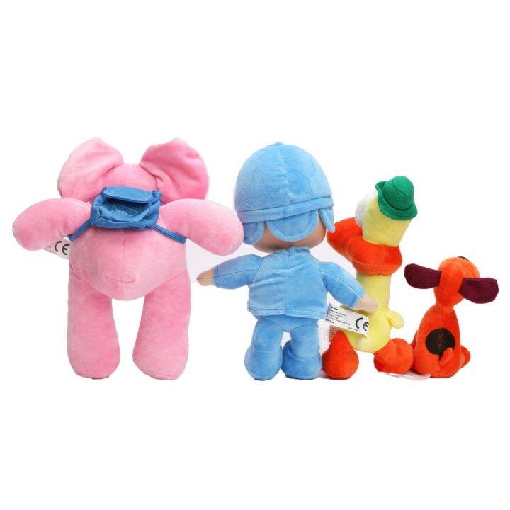 cod-4ชิ้นเซ็ต-pocoyo-elly-pato-loula-soft-plush-ตุ๊กตารูปของเล่นตุ๊กตา-xmas