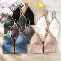 G5Q1 ไม่มีรอยต่อ เซ็กซี่ ชุดชั้นใน สุภาพสตรี วิดพื้น บราเซีย ซิป Bralette เสื้อกล้ามยิม บราผู้หญิง รัดตัว