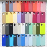 ✁ Official Original Silicone Case For iPhone 12 Pro X XS Max XR 7 8 Plus Case For iPhone 12 Mini 11 Pro Max SE 2020 Case LOGO