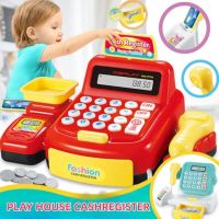 Cash Register For Kids Pretend Play Supermarket Electronic Pretend Play House Toys Lighting Sound Effects Toy For Kid Gifts