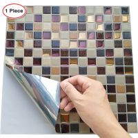 Self Adhesive Kitchen Waterproof Vinyl Mosaic Peel and Stick backsplash Wall Sticker Tiles