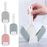 ﹉❀✧ Household Dust Cover to Play Rice Spoon Creative With Cover Automatic Opening and Closing Can be Vertical Rice Spoon Rack